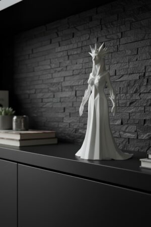 Majestætisk Isdronning Skulptur
