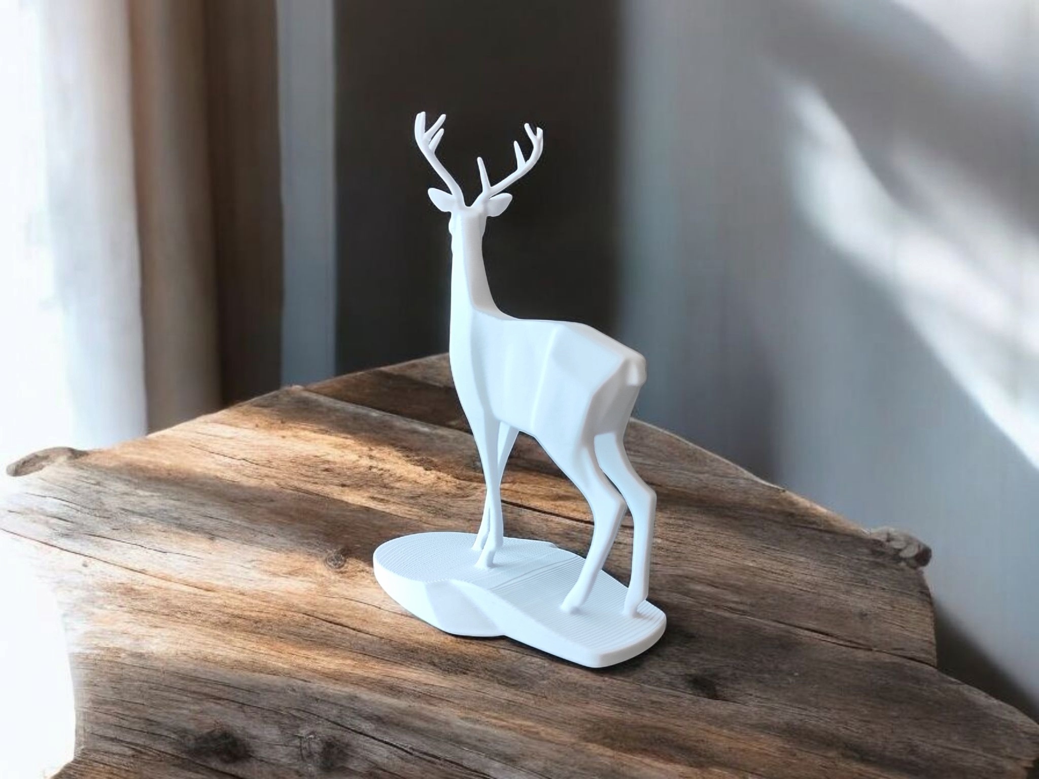 Hjortefigur på stand - Billede 2