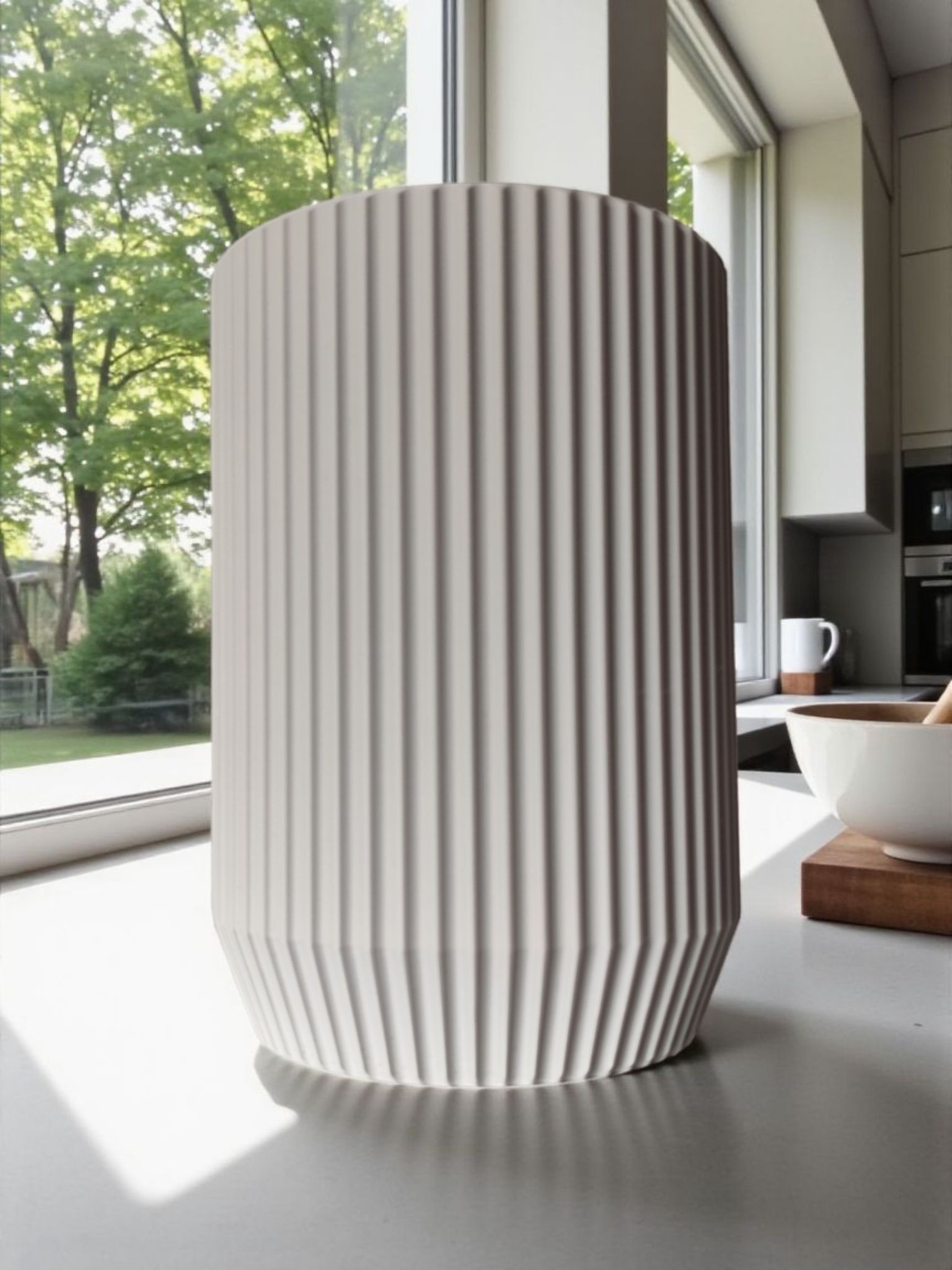 Køkken redskabsholder i riflet design - Billede 3